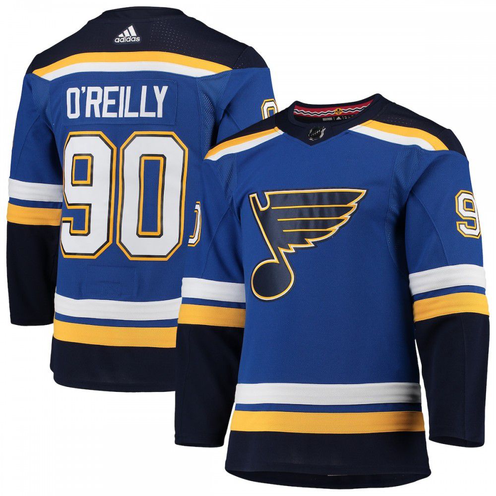 Ryan O'Reilly St. Louis Blues adidas Home Authentic Player Jersey - Blue-Pro Kit Vault | Brand New 26/27 Sports Jerseys